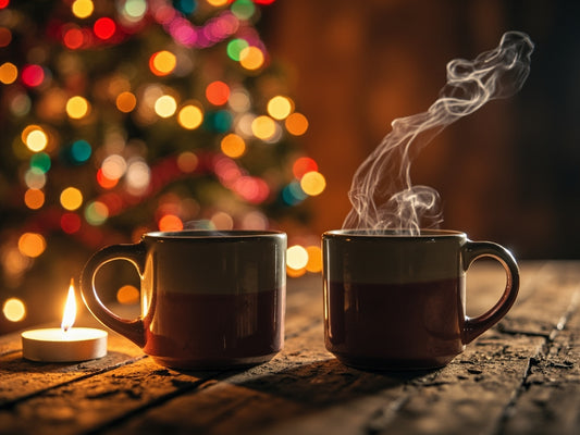 Midnight Cocoa Mug – cozy holiday mug for late-night cocoa and slow jams
