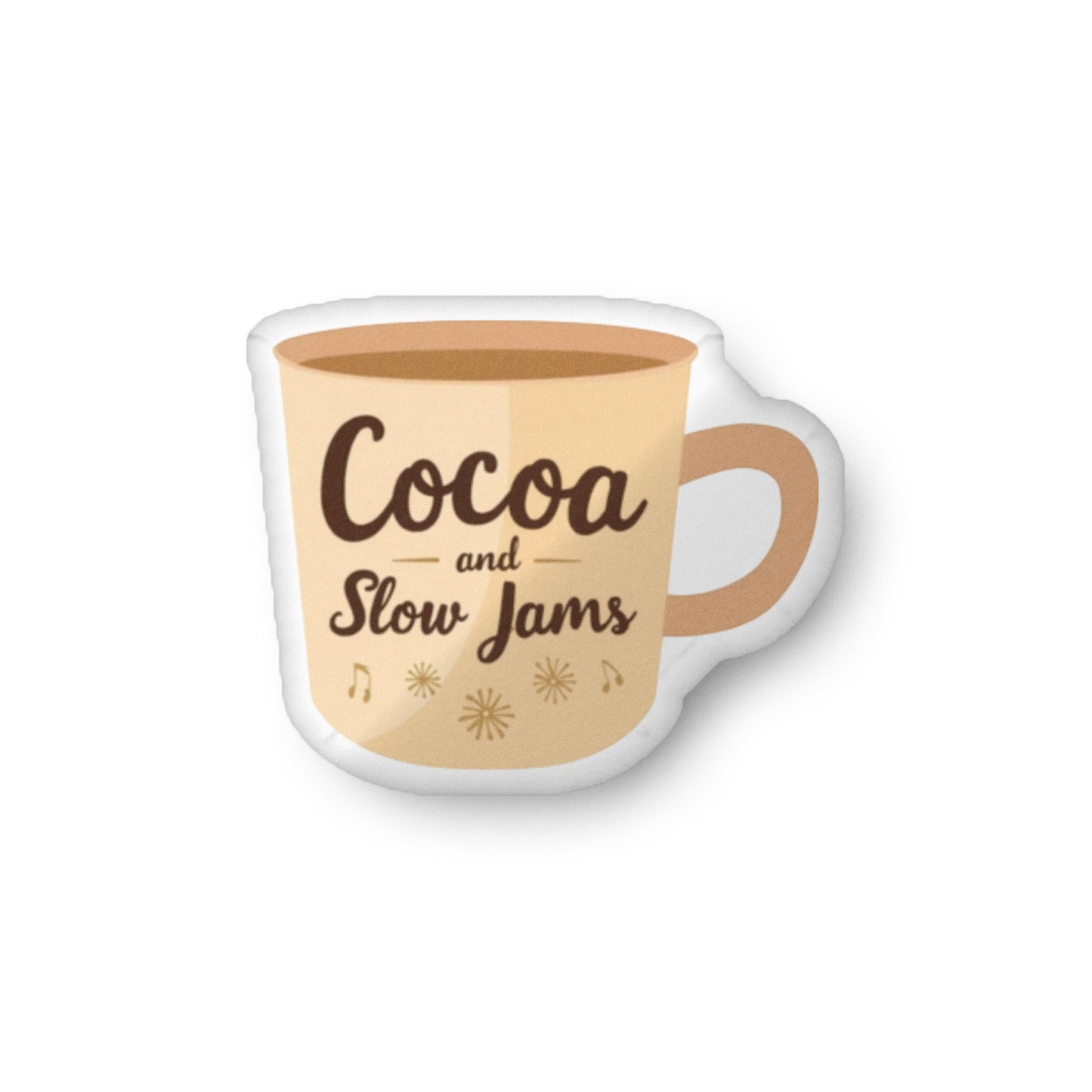 “Cocoa and Slow Jams Mug Pillow