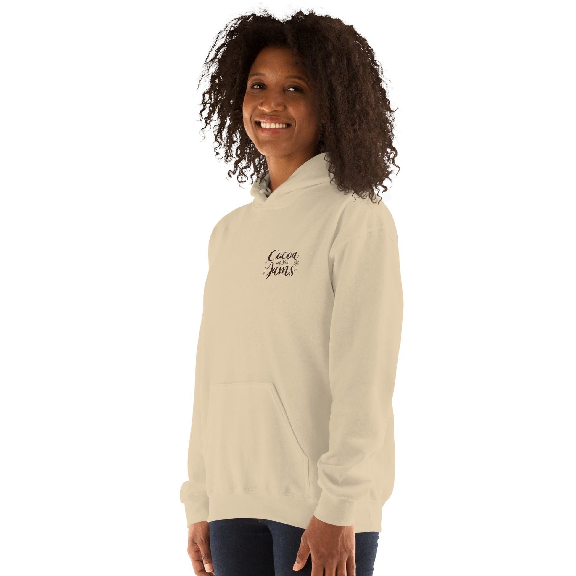 “Cocoa and Slow Jams Cozy Hoodies 